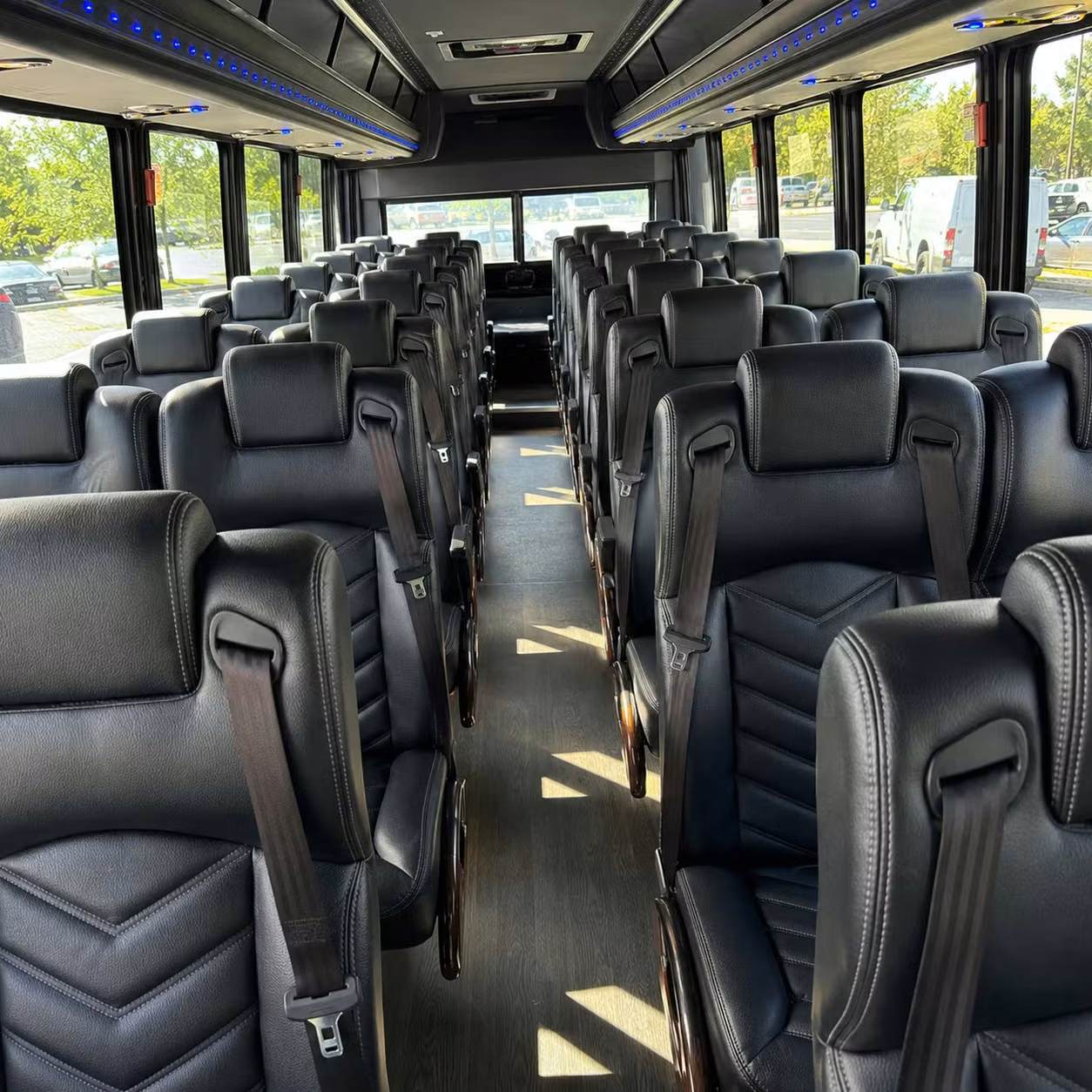 35 passenger minibus interior