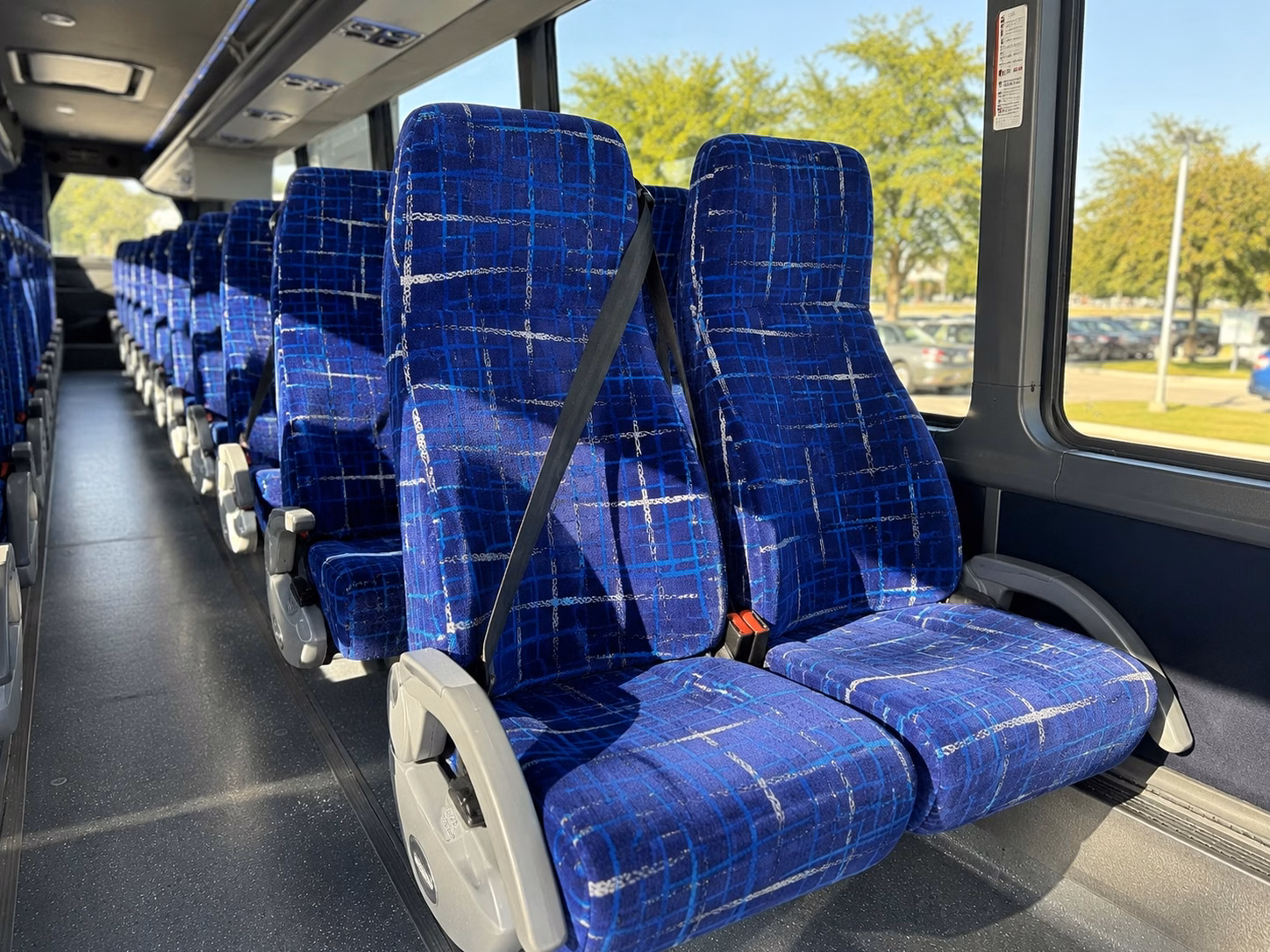 miami gardens charter bus rental interior